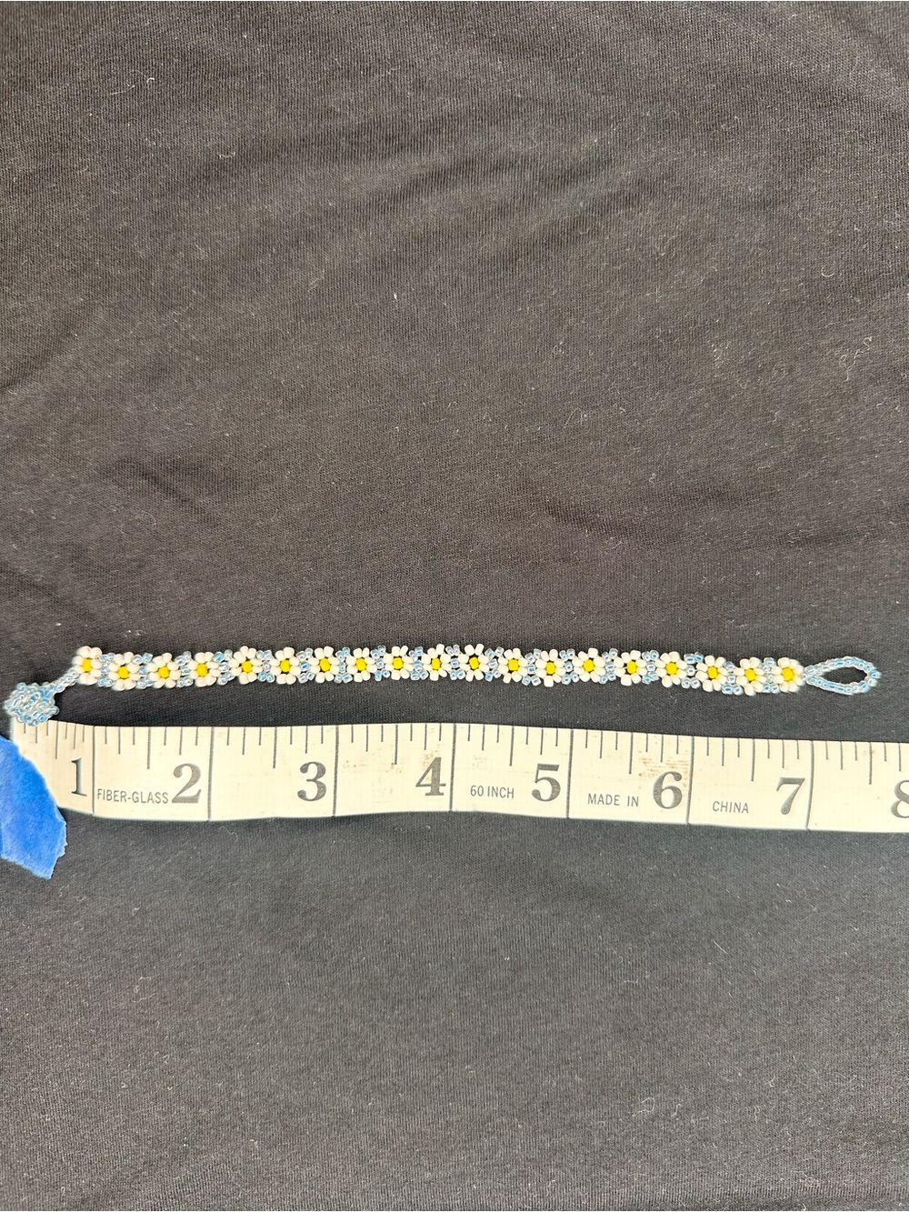 Handmade Daisy Chain Bracelet - with White & Yellow Flowers